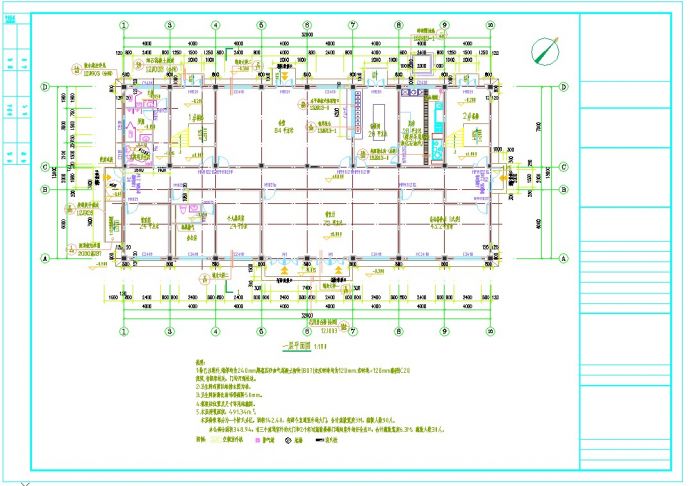 某市宝英供电所CAD规划图_图1