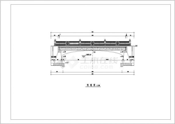 【上海】某整套景观桥施工设计图纸-图二