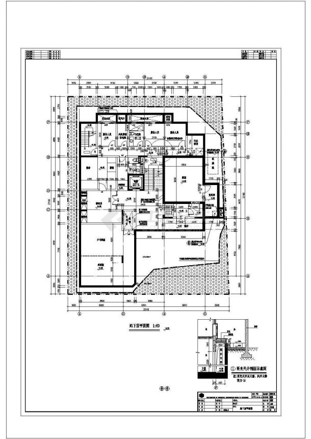 广州市某地4层框架结构别墅建筑设计施工图-图二