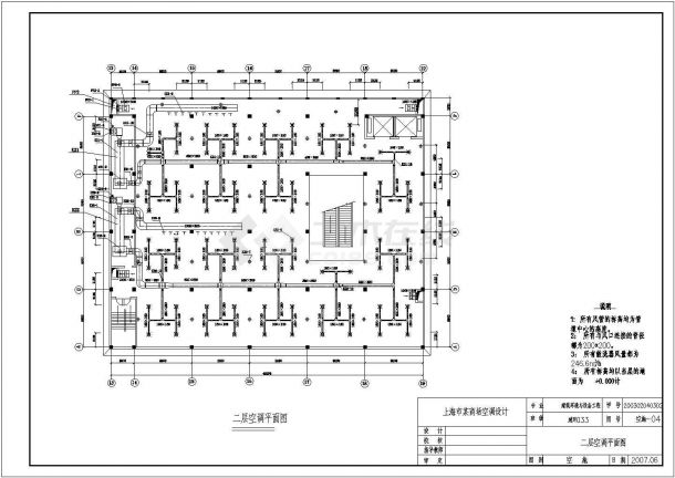 某高级商场空调结构CAD详图-图二