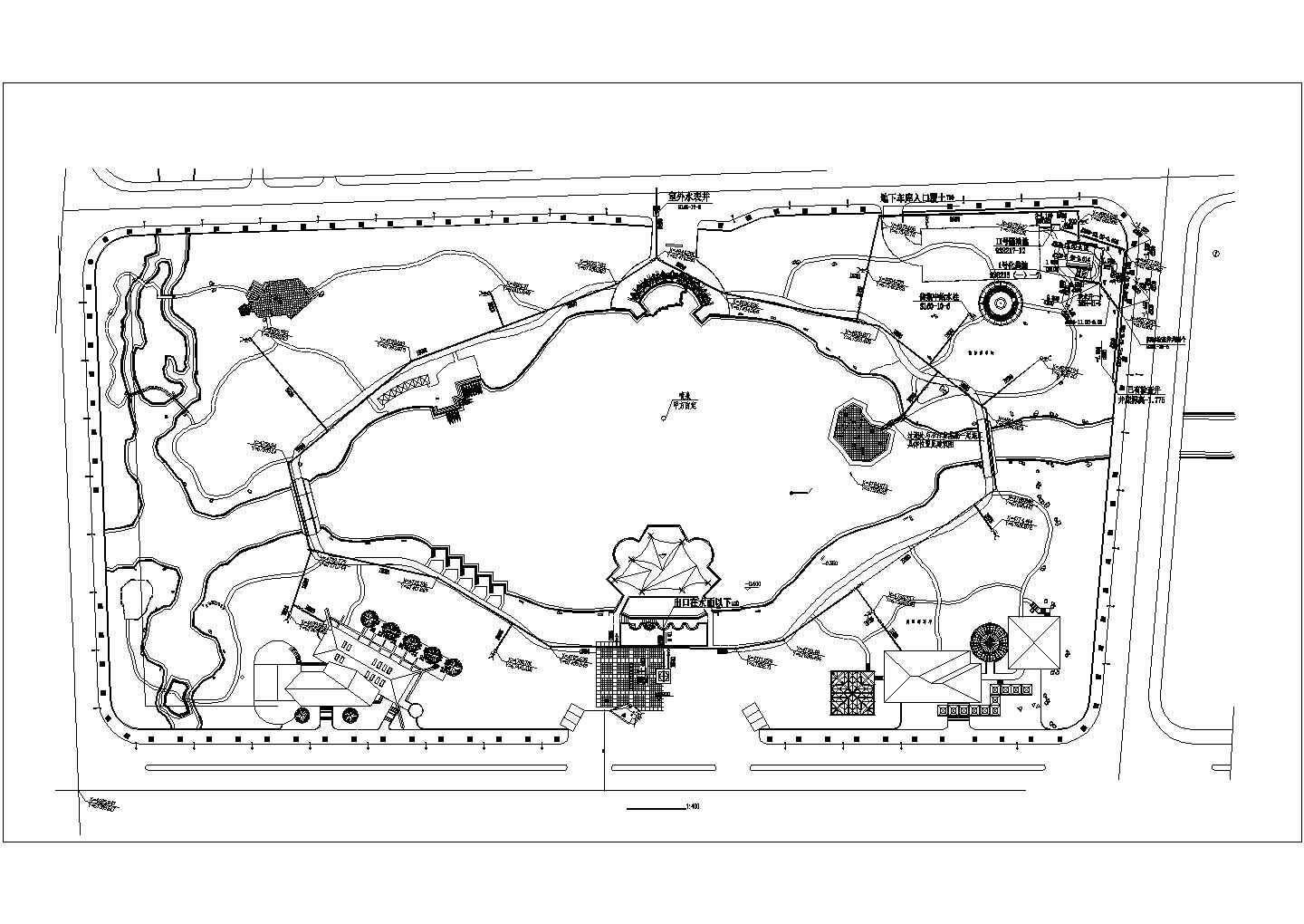 浙江省某公园给排水工程设计施工图