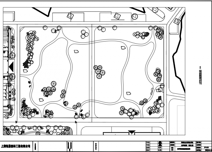 学校景观绿化一套完整的施工图（pdf）_图1