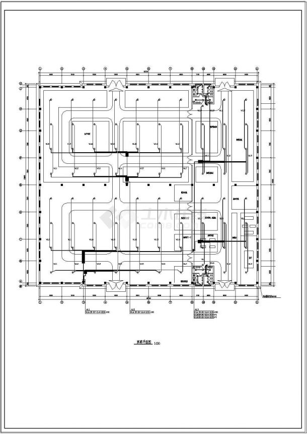 某三类厂房车间工程建筑电气设计图纸-图一