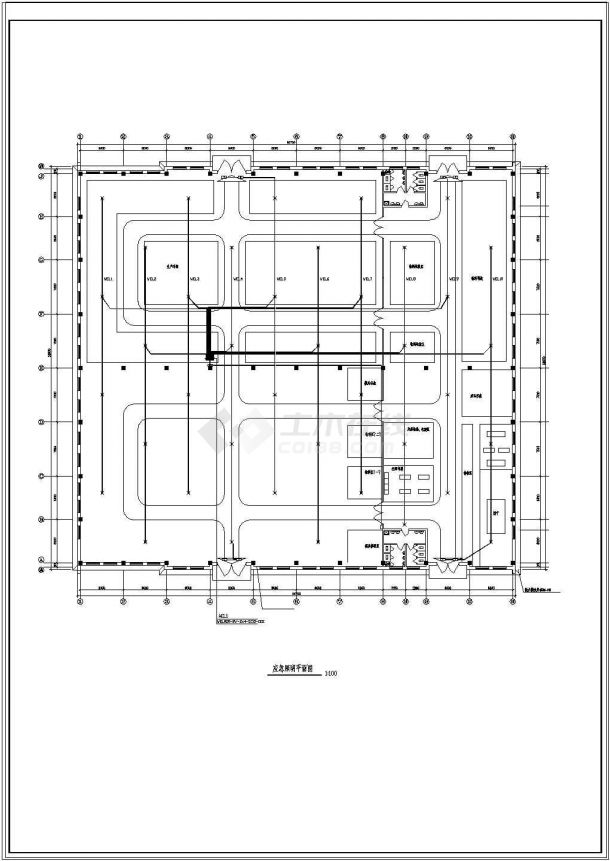 某三类厂房车间工程建筑电气设计图纸-图二