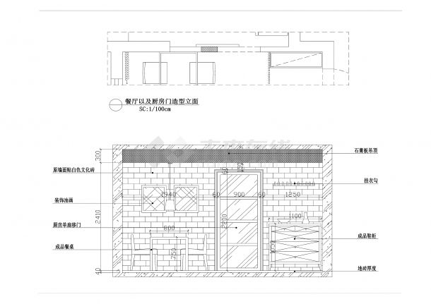 【湖北】孝感市孝柴小区欧式田园风格100平3室2厅1厨1卫套房装修图-图二