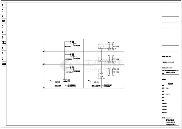 某工厂办公楼电气设计施工图（15张）-图一