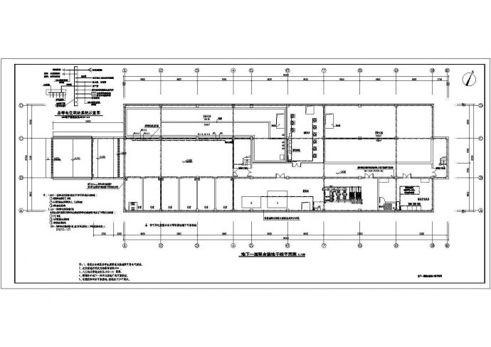 某小区地下设备用房及车库电气施工图纸_图1