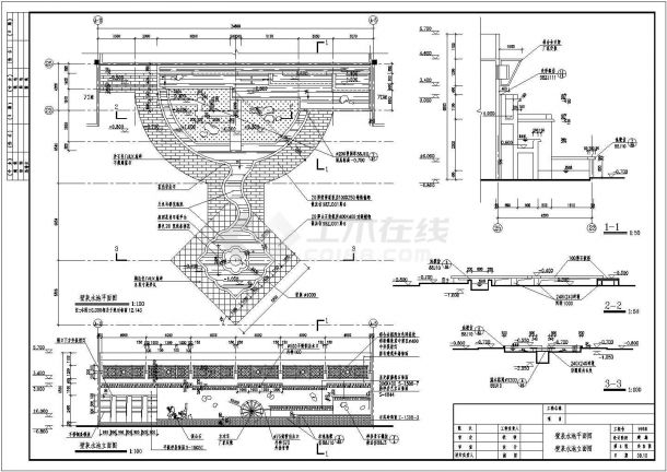 整理多套广场规划平面设计CAD图纸-图一