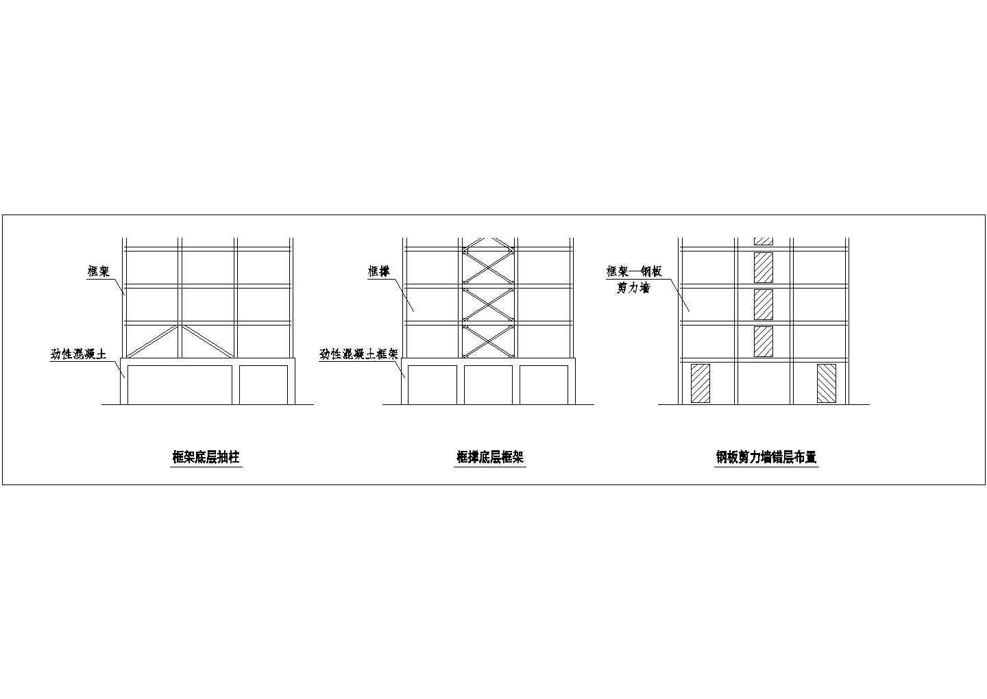 [节点详图]钢结构住宅结构转换层节点构造详图