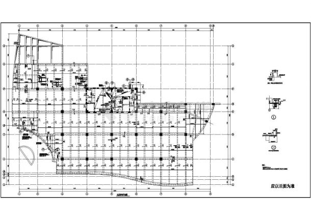 某办公楼楼板结构节点构造详图（共6张图纸）-图一
