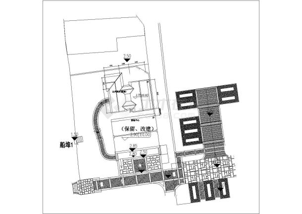 某游客中心大门及公厕工程电气设计图-图一