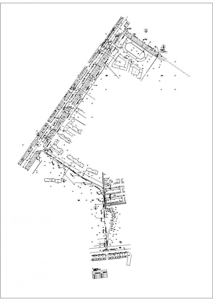 [安徽]老城区道路排水系统改造工程设计平面图_图1