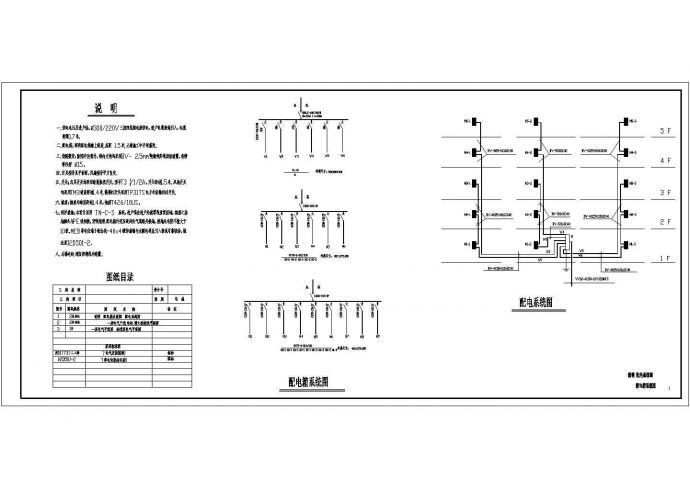 某五层招待所电气设计CAD示意图_图1