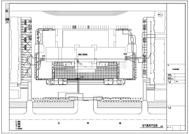 中小型广场电气照明系统CAD套图-图二