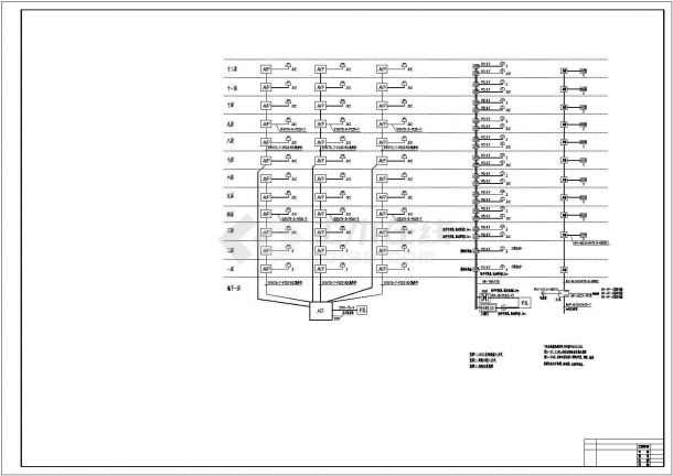 中高层住宅电气设计CAD详细参考图-图一
