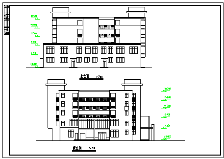 某中学五层宿舍楼建筑施工图纸_图1