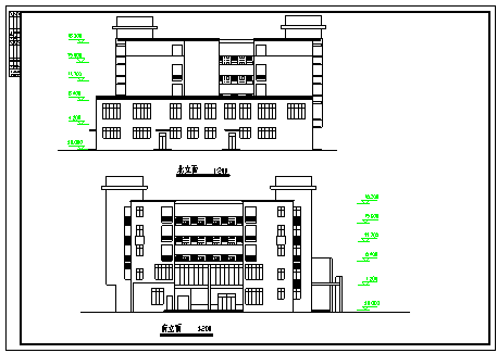 某中学五层宿舍楼建筑施工图纸