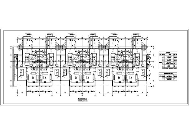 西南地区三层联排别墅建筑设计施工图-图二