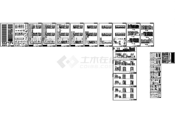 某地五层框架结构综合商业楼建筑设计施工图-图一