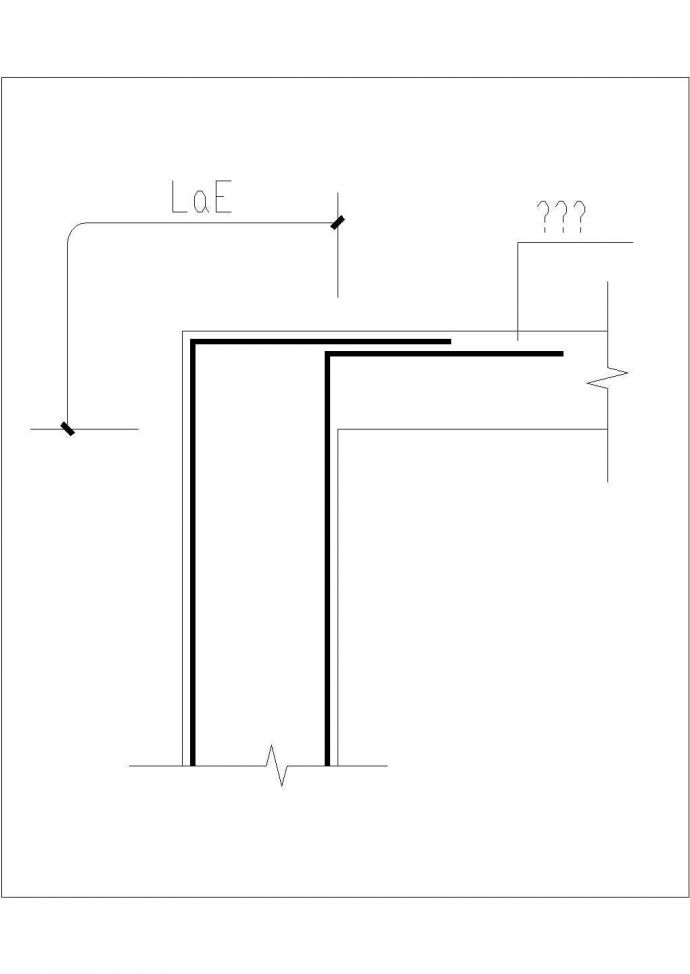 [节点详图]某墙竖向筋顶部节点构造详图_图1
