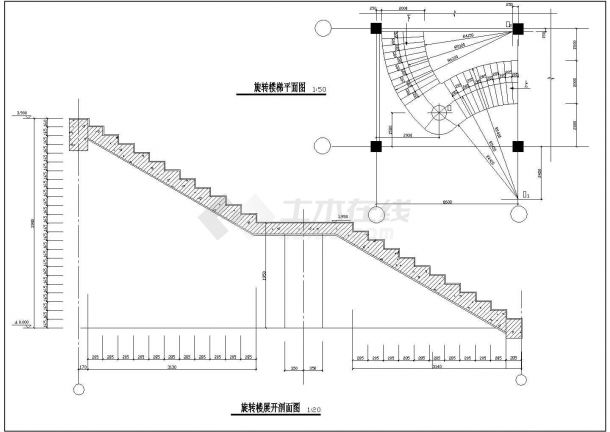 [节点详图]楼梯cad节点详图-图二