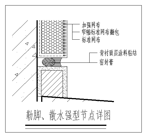 [节点详图]某外墙保温的CAD节点图库_图1