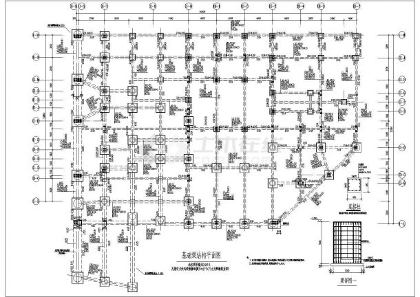 [节点详图]某综合楼基础设计cad详图-图二