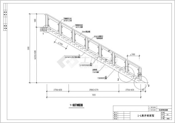 [节点详图]某室内旋转钢结构楼梯详图-图二