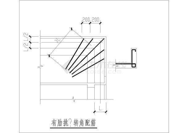 [节点详图]平法表示节点之板配筋大样图-图一