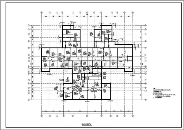 [节点详图]某住宅地下室梁板及承台图-图二