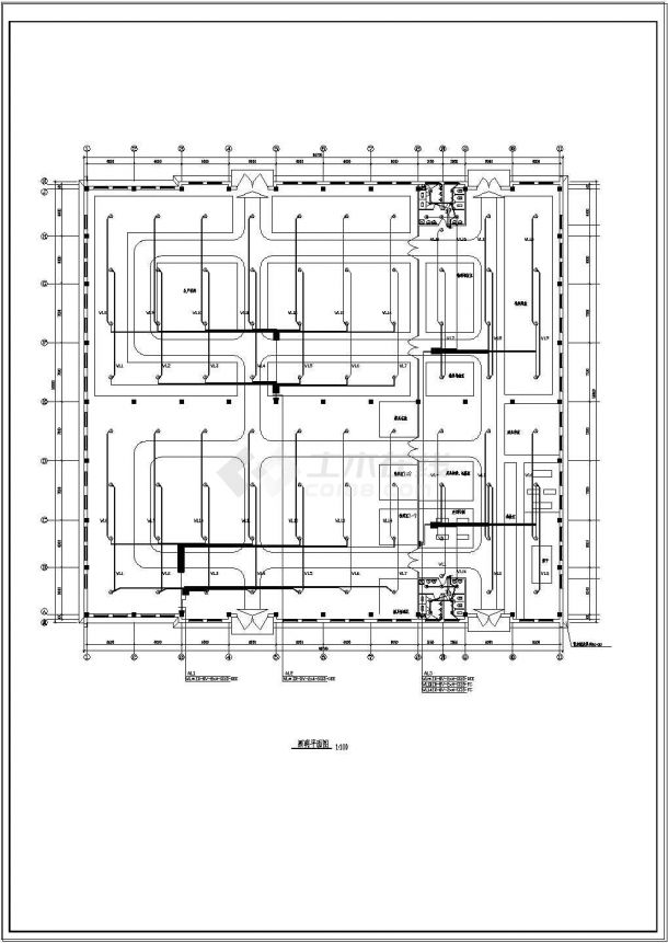 某三类厂房工程电气设计图（共13张）-图一