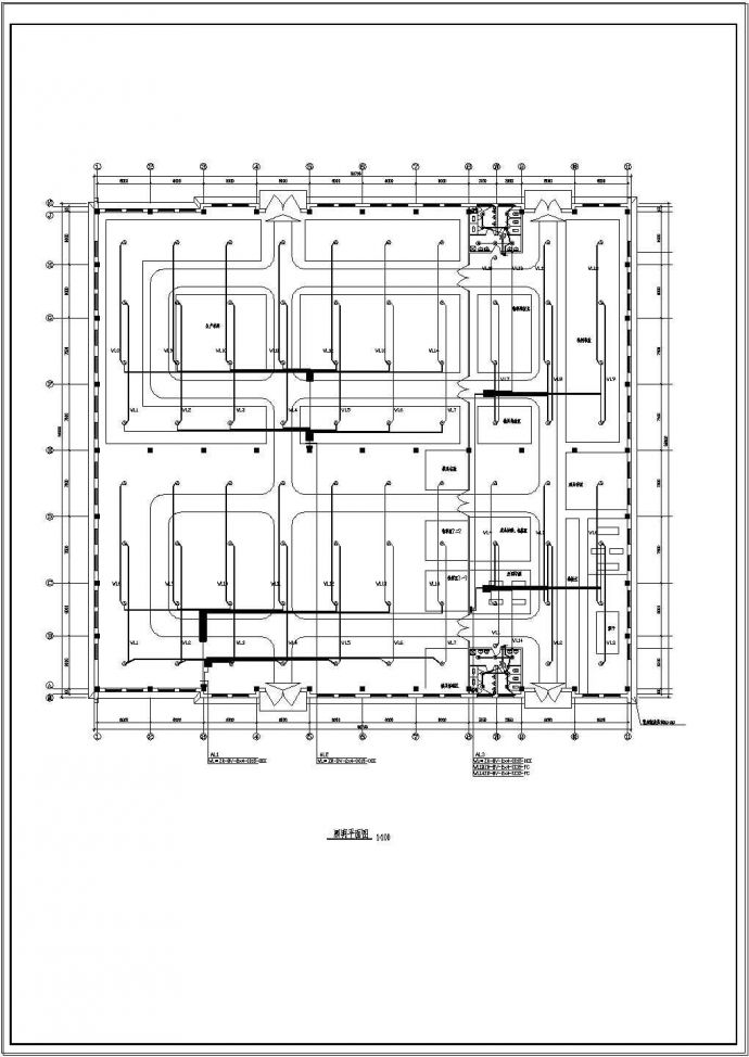某三类厂房工程电气设计图（共13张）_图1