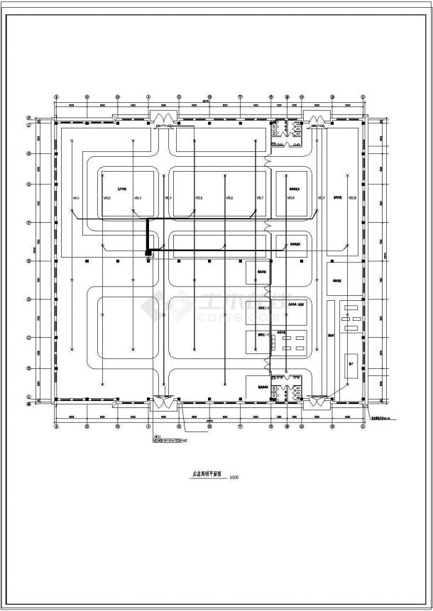 某三类厂房工程电气设计图（共13张）-图二