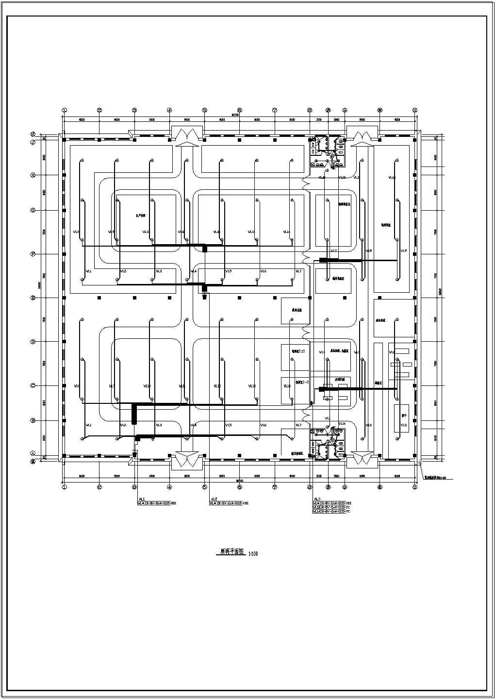 某三类厂房工程电气设计图（共13张）