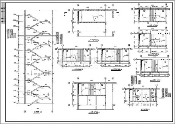  [Node detail] CAD detail of a stair design - Figure 2