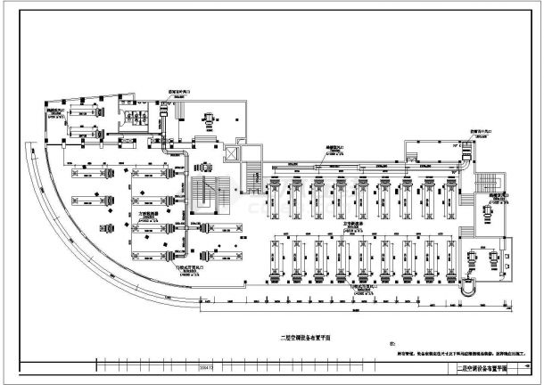 【湖南】音乐广场舒适性空调设计施工图纸-图二