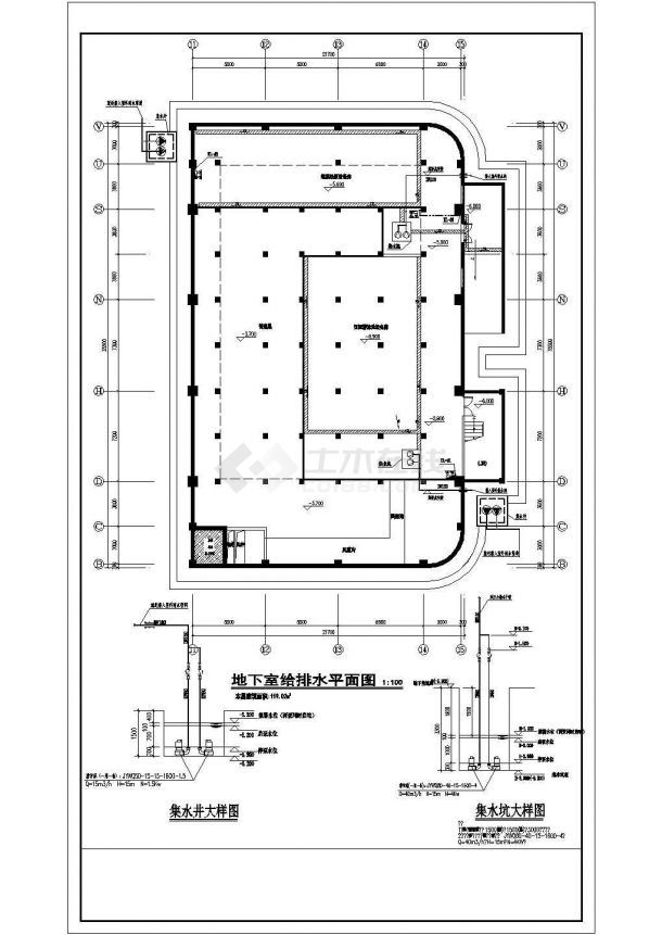 【四川】某多层文体馆给排水及消防施工图-图二