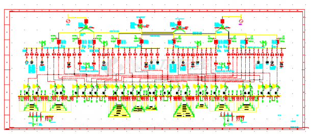 某电厂6KV接线设计cad图，共8张-图二