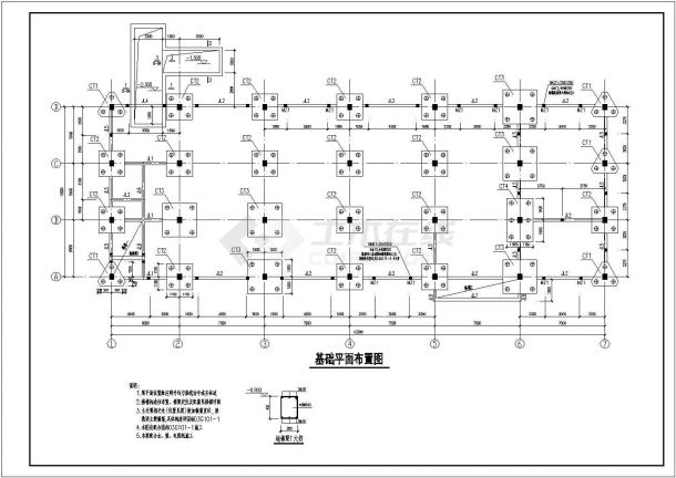 混凝土框架结构油厂脱壳车间施工图-图二