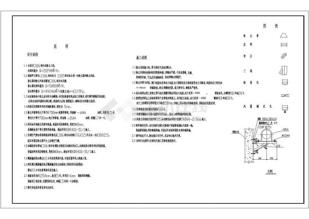 某运转站除尘设计cad图，共7张-图一