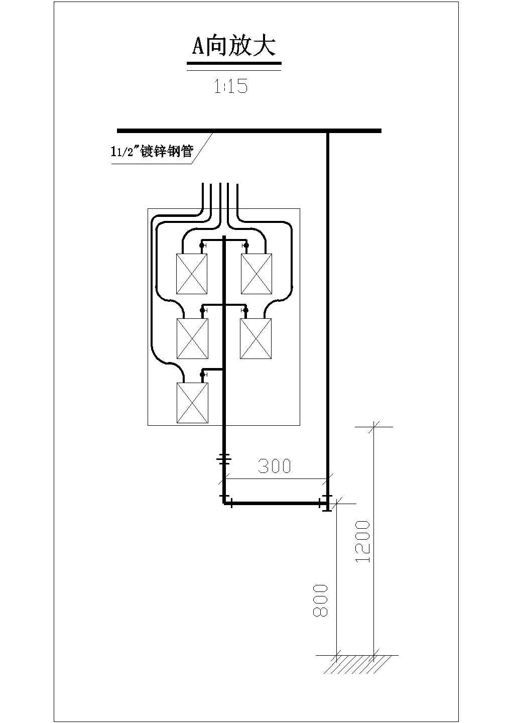 某小区天然气管网布置设计图，含设计说明