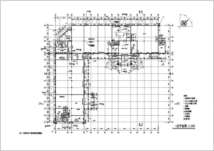 某地3层框架综合办公楼建筑设计施工图_图1