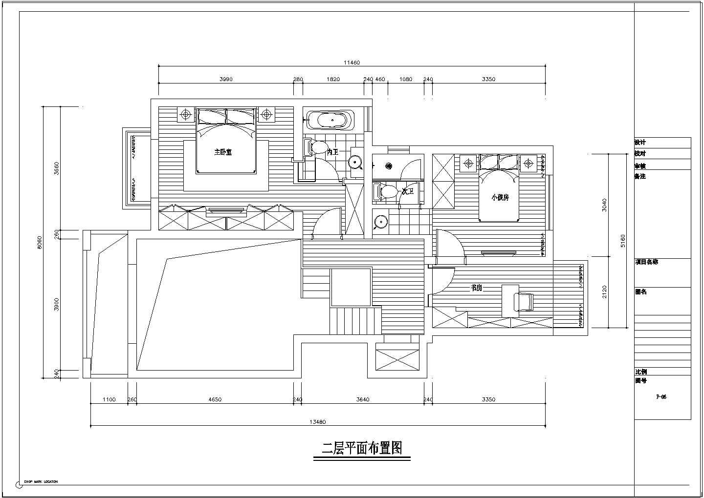 【常熟】精品典型现代风格复式样板间装修施工CAD图（附效果图）