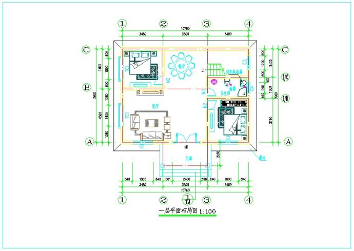 二层别墅建筑结构水电全套图纸_图1