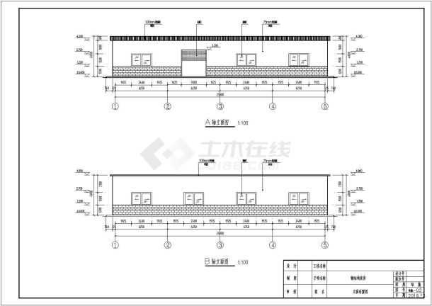 8*25米小钢结构单坡施工图纸-图二