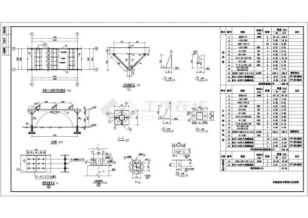 光伏桁架大棚结构CAD布置图-图二