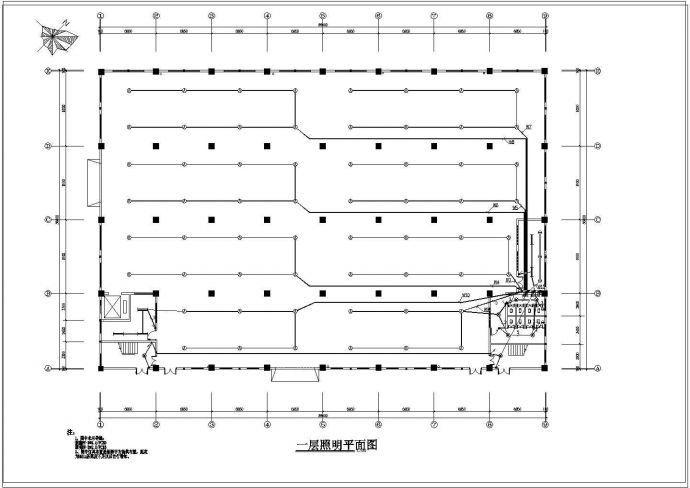 某城镇工业厂房电气设计图纸（共11张）_图1