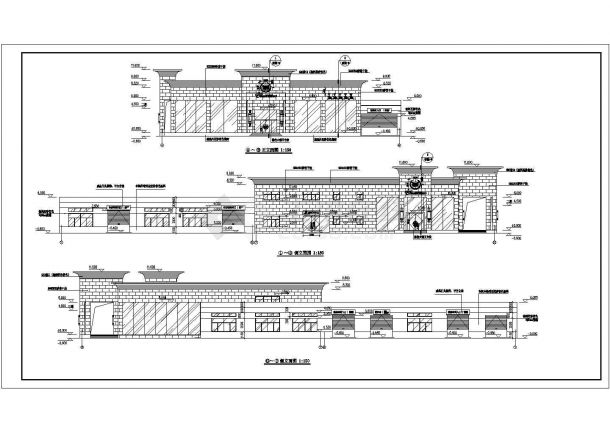 某地2层砖混结构机动车维修4s店建筑设计扩初图-图一