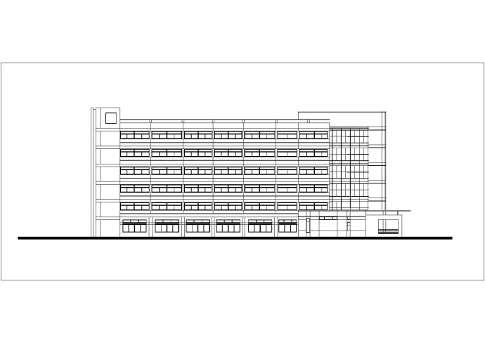 西安市某医院改扩建工程建筑设计方案图_图1