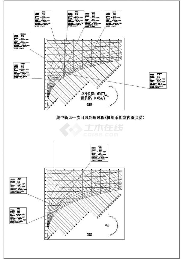 深圳市滨海医院空调风系统原理图纸-图二